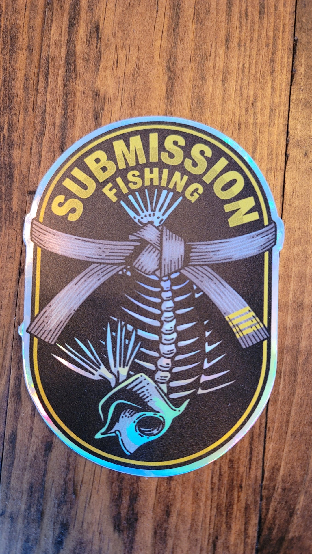 Extra Large 5" x 3" Submission Fishing Sticker