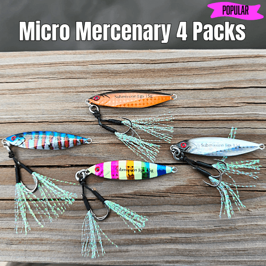 Submission Jigs - Micro Sumo and Mercenary - Lightweight Division - 4 Packs - Submission Fishing Co.