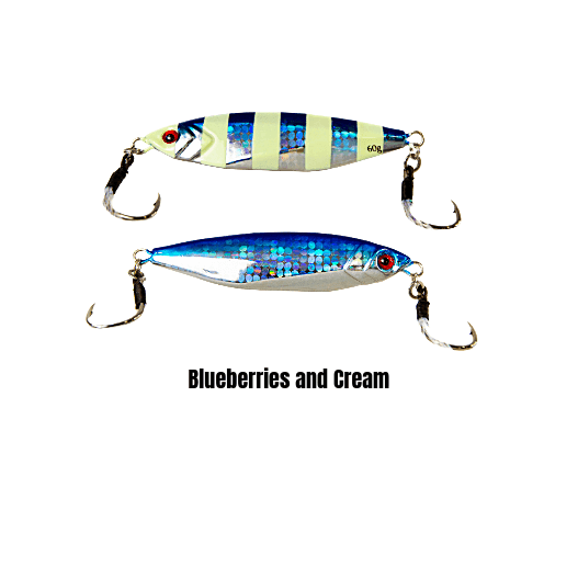 army and navy fishing lures Mercenary Slow Pitch Jig – 20g Rainbow Roll / 20g lubricating oil Accessory Respiratory organs in a hoochie body for Size:36