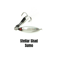 Stellar Shad Micro Sumo Slow Pitch Jig Side View – Submission Fishing Co.