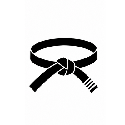 Black belt icon