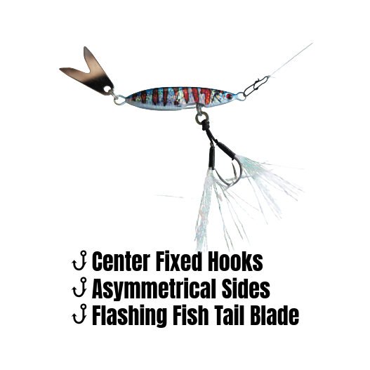ditch blade fishing lure Death Blade Micro Casting Jig 15g – Slow Pitch Blade Jig