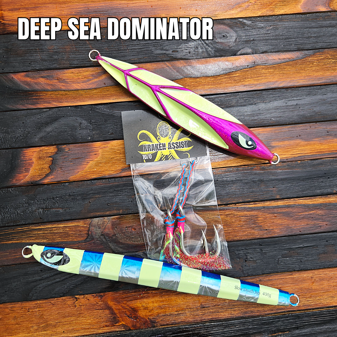 deep sea fishing lure kit OROOTL Saltwater Lures Kit, 6 Pack Assorted Surf Fishing Jerkbait Minnow Lures Hard Baits Popper Plugs for Striped Bass Offshore Ocen Gear Tackle : Sports & Outdoors simply take the provided lures and match them to the recommended position with the included spread chart Create-A-Lure 6-Pack Jack Traps