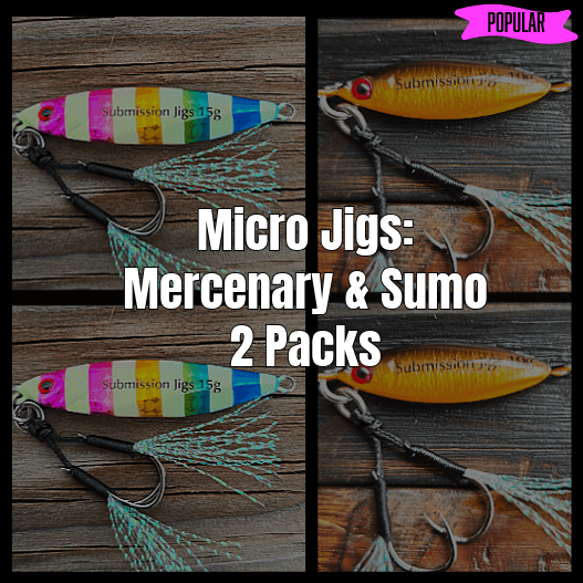 Submission Jigs - Micro Sumo and Mercenary - Lightweight Division - 2 packs - Submission Fishing Co.