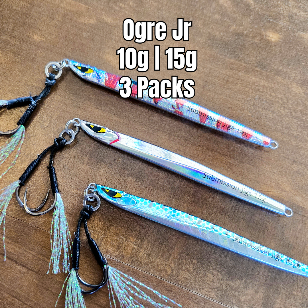 Submission Jigs - Micro Ogre Jr 3 Packs - Slow Pitch Jigs