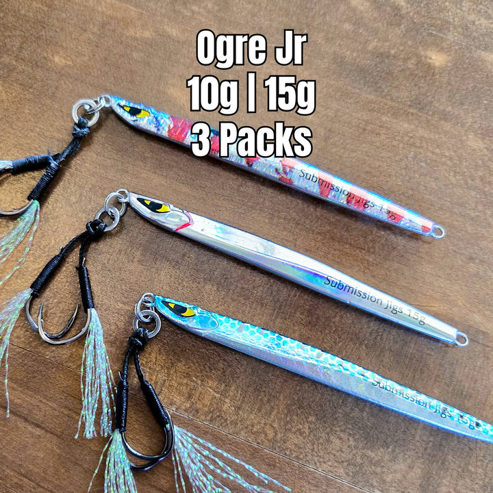Submission Jigs - Micro Ogre Jr 3 Packs - Slow Pitch Jigs